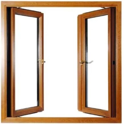Hinged Square Polished UPVC Open Windows, for Home, Office, Restaurant, Size : 4x4 Feet