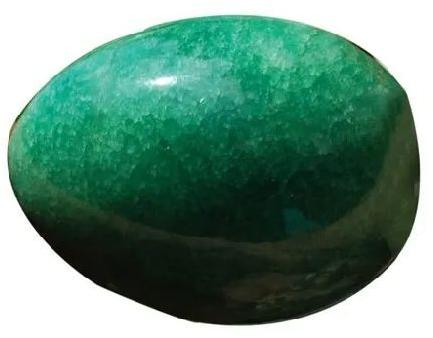 Green Mica Egg Stone, Shape : Oval