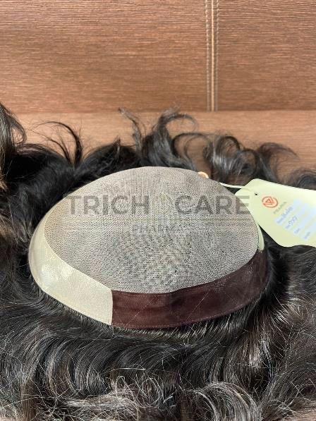 Black Mens Pbaria Blake Hair Patch, for Personal, Style : Wavy