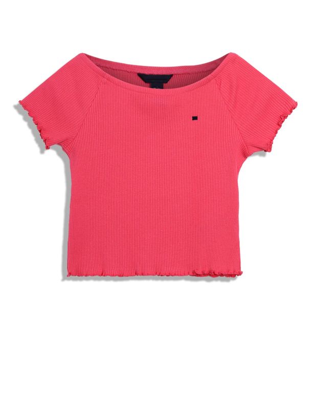 Plain Girls Boat Neck T-Shirts, Occasion : Casual Wear