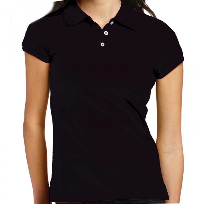 Plain Ladies Collar T-Shirts, Size : All Sizes