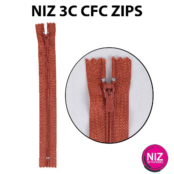 One Sided NIZ 3C CFC Trouser Zipper, Color : Above 100 Color