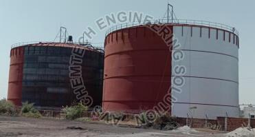 Cylindrical Coated Underground Storage Tank