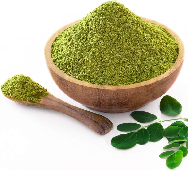 Green Natural Moringa Leaves Powder, for Cosmetics, Style : Dried