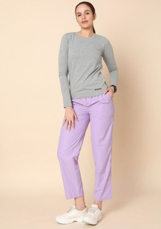 Knya Womens Grey Full Sleeve Underscrub