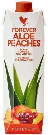 Yellow Liquid Forever Aloe Peaches Juice, for Drinking, Shelf Life : 1year