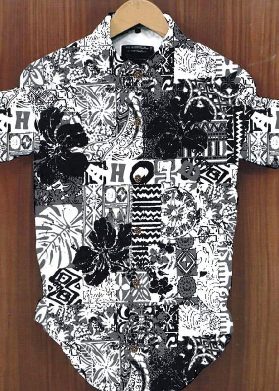 Round Cotton Printed Men Shirts, Feature : Quick Dry, Impeccable Finish, Eco-friendly, Breathable