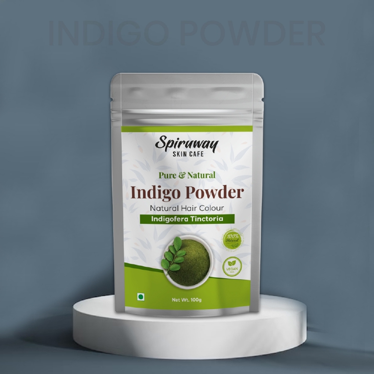 Spiruway Organic Indigo Powder, For Cosmetics, Packaging Size : 100gm, 200 Gm