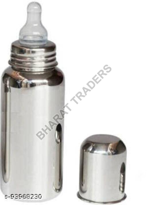 Metal Stainless Steel Feeding Bottle, Color : Silver