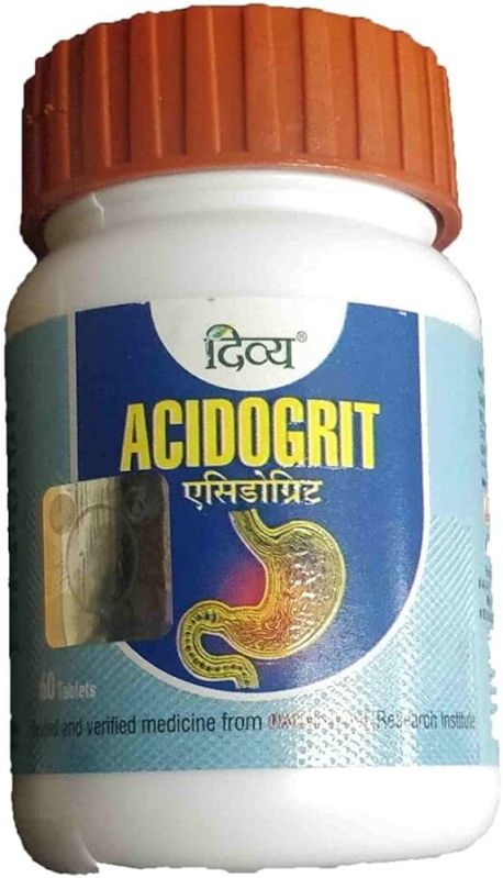 Patanjali Divya Acidogrit Tablets, Packaging Type : Bottle