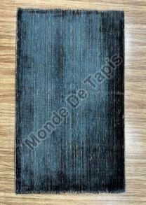 Blue Rectangular MDPH 2136 Wool Viscose Handloom Carpet