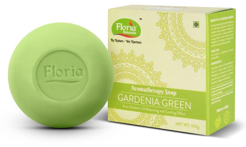 Floria Naturals Gardenia Green Aromatherapy Soap, for Skin Care