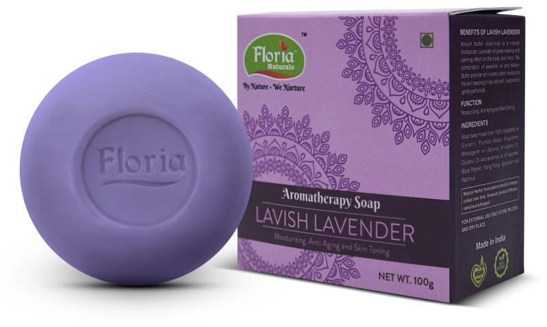 Floria Naturals Lavish Lavender Aromatherapy Soap, for Skin Care