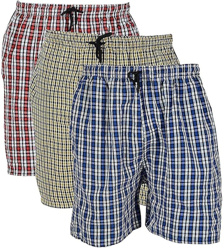 Cotton Mens Checkered Shorts, Feature : Quick Dry, Eco Friendly, Easy Washable