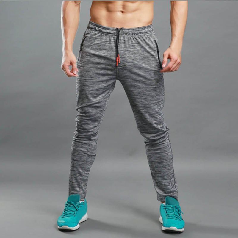Grey Plain Cotton Mens Gym Track Pants, Gender : Female, Occasion