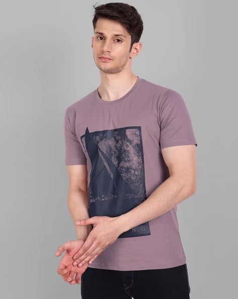 Half Sleeves Mens Round Neck T Shirt, Packaging Type : Packet