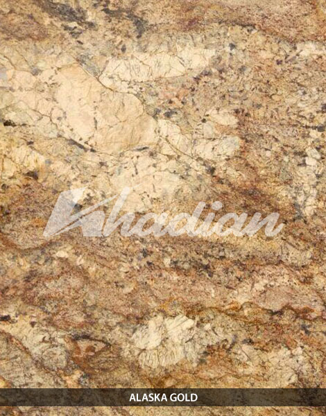 Alaska Gold Granite Slab, for Vases, Vanity Tops, Treads, Steps, Staircases, Kitchen Countertops, Flooring