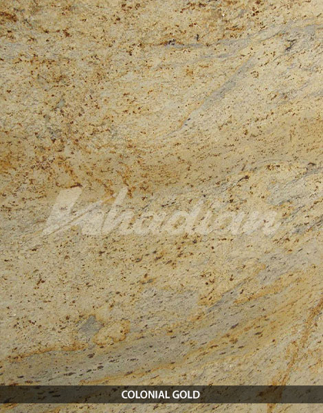 Colonial Gold Granite Slab, for Vases, Vanity Tops, Treads, Steps, Staircases, Kitchen Countertops, Flooring