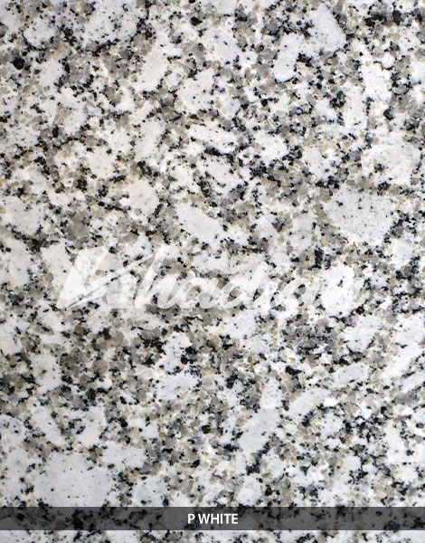 P White Granite Slab, for Countertop, Flooring, Hardscaping, Size : All Sizes