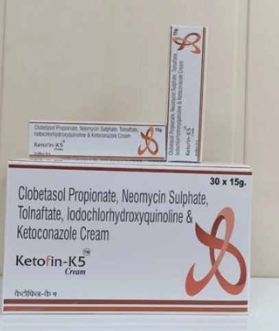 Clobetasol Propionate, Neomycin Sulphate, Tolnaftate, lodochlorhydroxyquinoline & Ketoconazole Cream