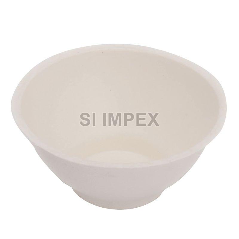 180 ml Round Biodegradable Plastic Bowl, for Serving Food, Color : White