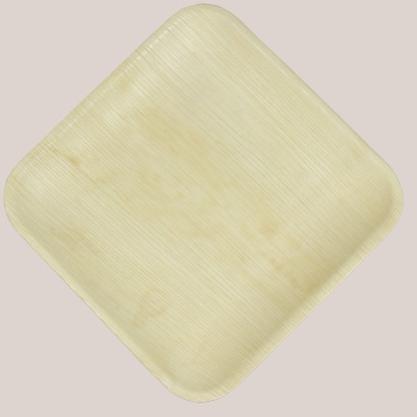 8 Inch Square Areca Leaf Plate