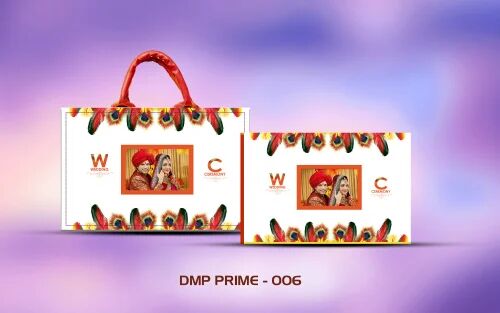 Multicolor Rectangular DMP Prime Wedding Photo Album, Cover Material : Rexine