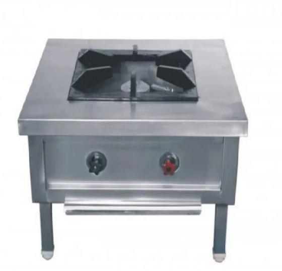 Stainless Steel Single Burner Range, for Hotel, Restaurant, Feature : Non Breakable, Easy To Clean