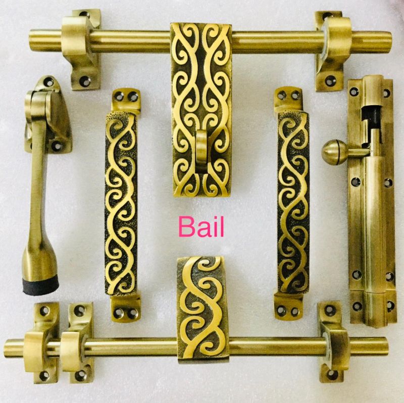 Golden Bail Brass Door Fitting Kit, Feature : Unique Design, High Quality, Finely Polished