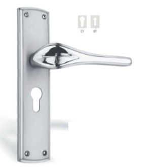 Silver Zmh-2018 Zinc Door Handle Lock, Style : Modern