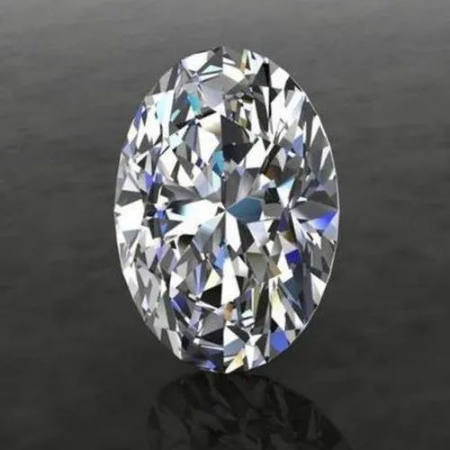 Shiny-white Polished Oval Cut Moissanite Diamond, for Jewellery Use, Packaging Type : Loose