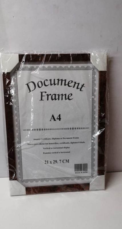 Rectangular Wood certificate frame, for Winning Award, Size : Multisize