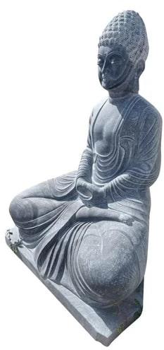 Sandstone Buddha Statue, Color : Grey
