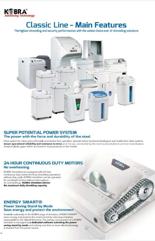 Electric Paper Shredder, For Offices, Automation Grade : Automatic
