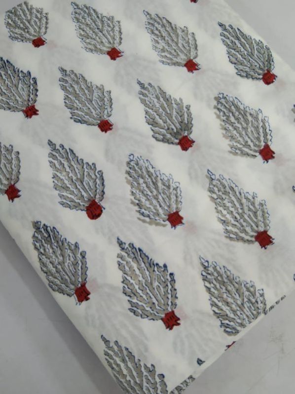 Multicolor Hand Block Printed Fabric