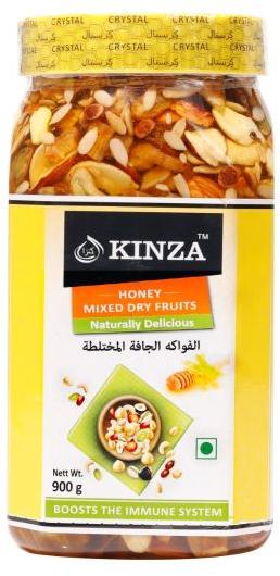 Yellow Kinza Honey Mixed Dry Fruits (900g), for Foods, Certification : FSSAI Certified