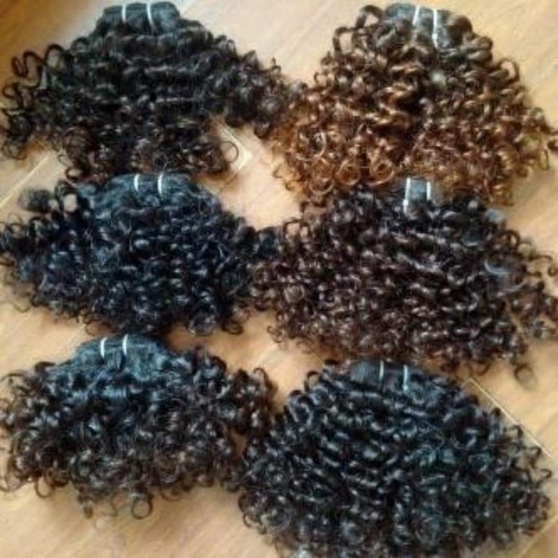 100-150gm curly hair, for Parlour, Personal, Length : 10-20Inch, 15-25Inch, 25-30Inch, 30-35Inch
