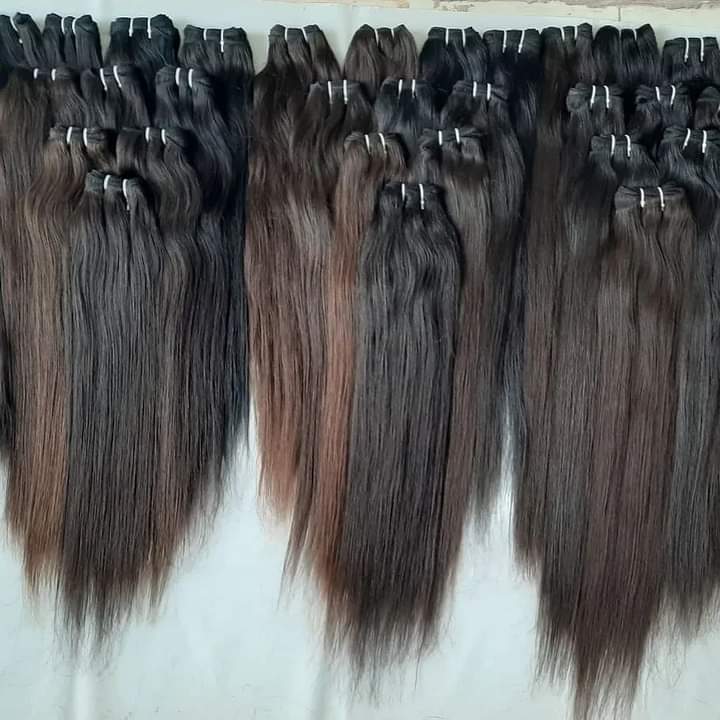 Black Human Hair Weft, For Parlour, Personal, Style : Curly, Straight, Wavy