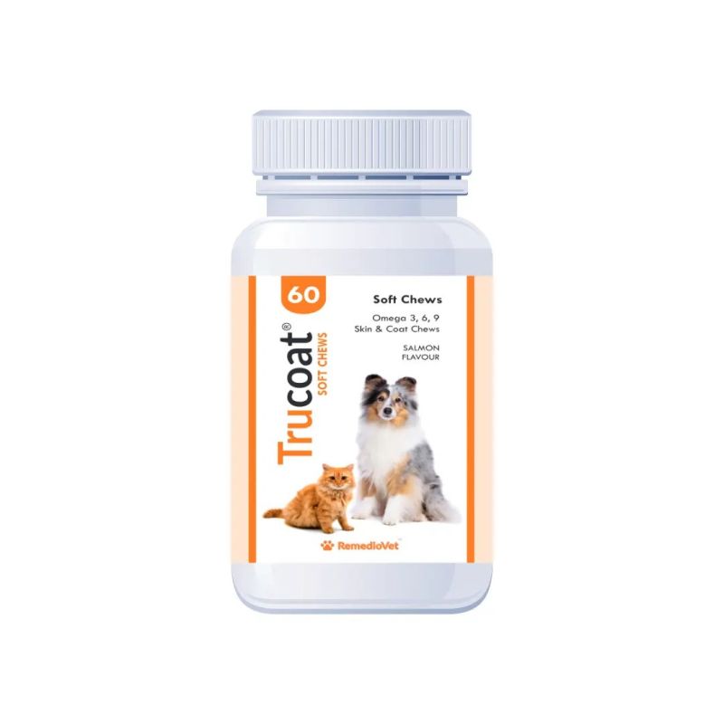 Trucoat Skin &amp;amp; Coat Treats For Dogs With Salmon Oil