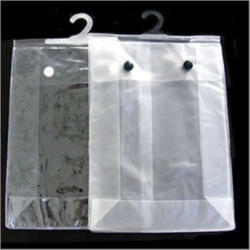 PVC Button Bag, for Packaging, Color : Transparent