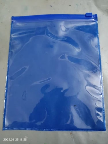 Transparent Plain Pvc Zipper Pouch, for Packaging, Shape : Ractangular