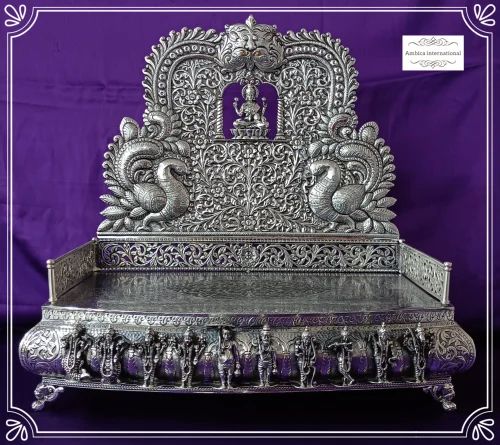 Silver Dashavatara God Singhasan, Size : Big