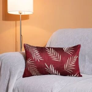 Rectangular Magic Maroon Dupion Silk Cushion Cover, for Sofa, Bed, Chairs, Size : 8x20inch