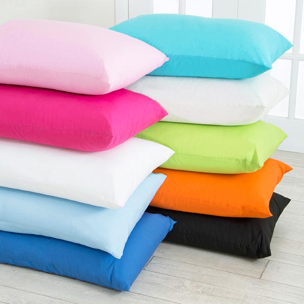 Multicolor Square Plain Pillow Cover, for Home, Hotel, Size : Multisizes