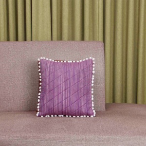 Multicolor Square Quilted Khadi Cotton Cushion Cover, for Sofa, Bed, Chairs, Size : 16x16inch