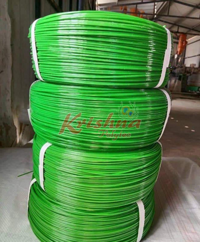 Green Color Coated Agriculture PET Wire, Packaging Type : Roll