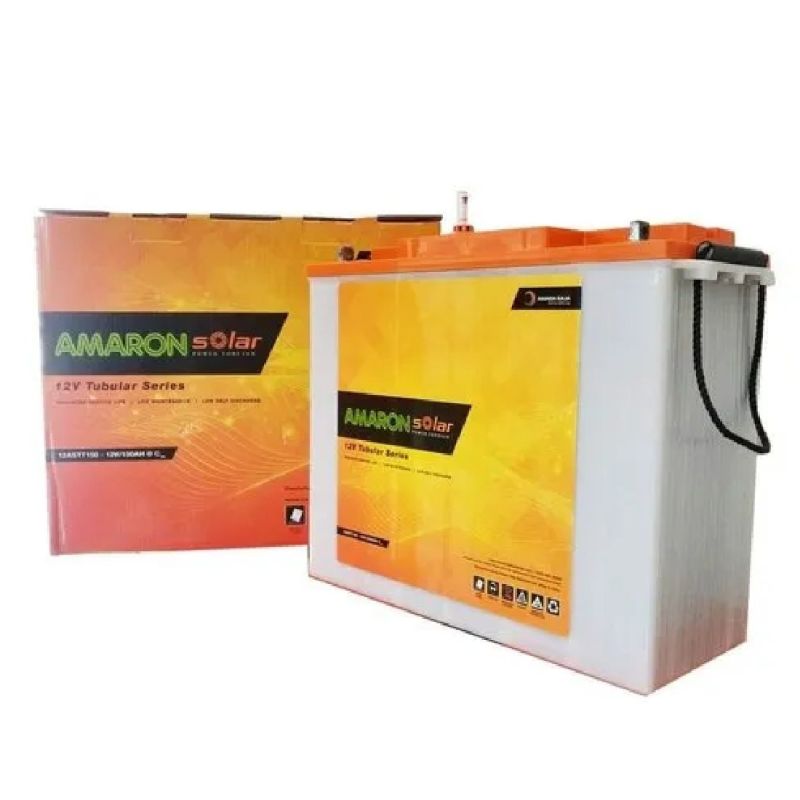 White Amaron Solar Tubular Battery, Capacity AH : 75-100AH