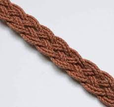 Brown Cotton Braid, for Decorative, Style : Wavy