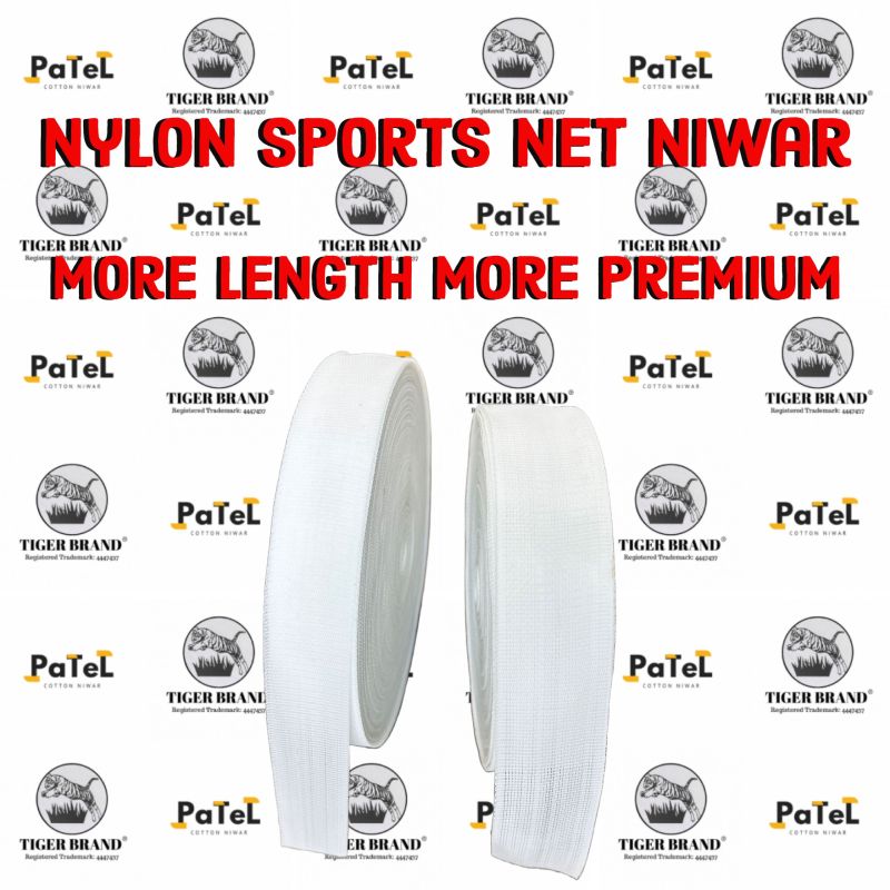 Tiger Monofilament Nylon Sports Net Niwar, Technics : Machine Made