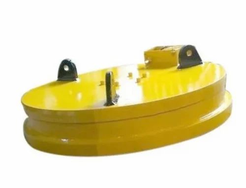 Yellow Smp Mild Steel Circular Electromagnetic Lifter, Voltage : 220 Volts